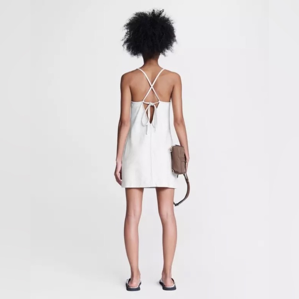 Rag & Bone Denim Tie Mini Dress